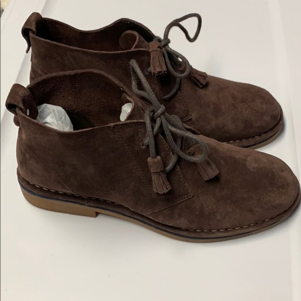 Hush Puppies Cyra Catelyn Lace-up Brown Suede Chukka Ankle boots  sz 6 w